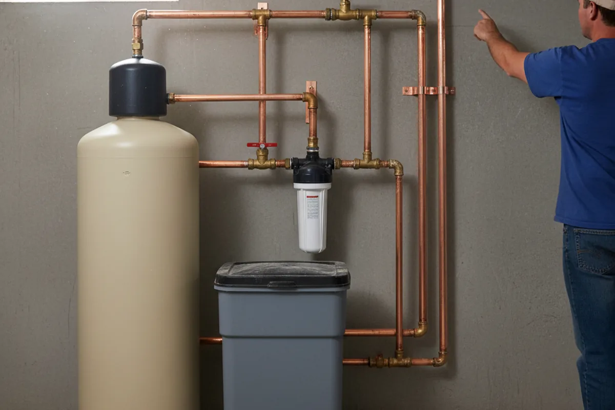 Whole-house water treatment system installed in Novice